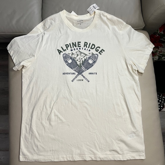 NWT - J. Crew Men's "Alpine Ridge" Graphic Print T Shirt - Size XL - Picture 2 of 6